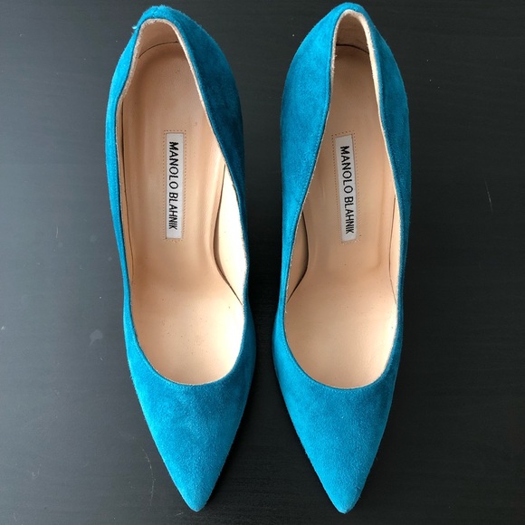 Manolo Blahnik BB 105mm suede pumps😍 - Picture 3 of 5